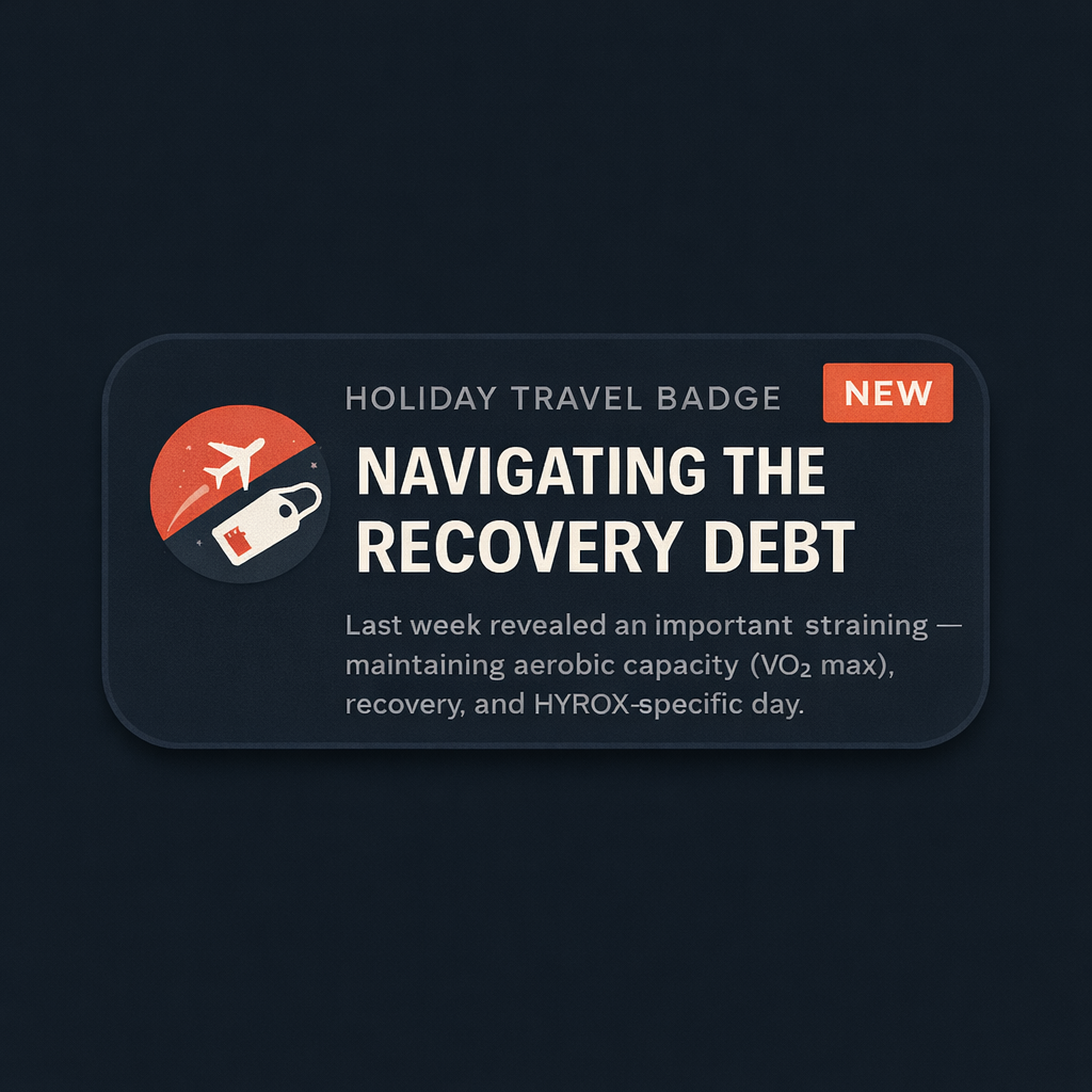 HYROX Holiday Travel Badge – Navigating the Recovery Debt
